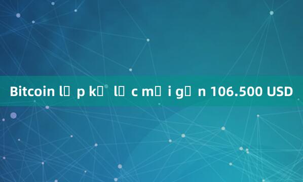 Bitcoin lập kỷ lục mới gần 106.500 USD